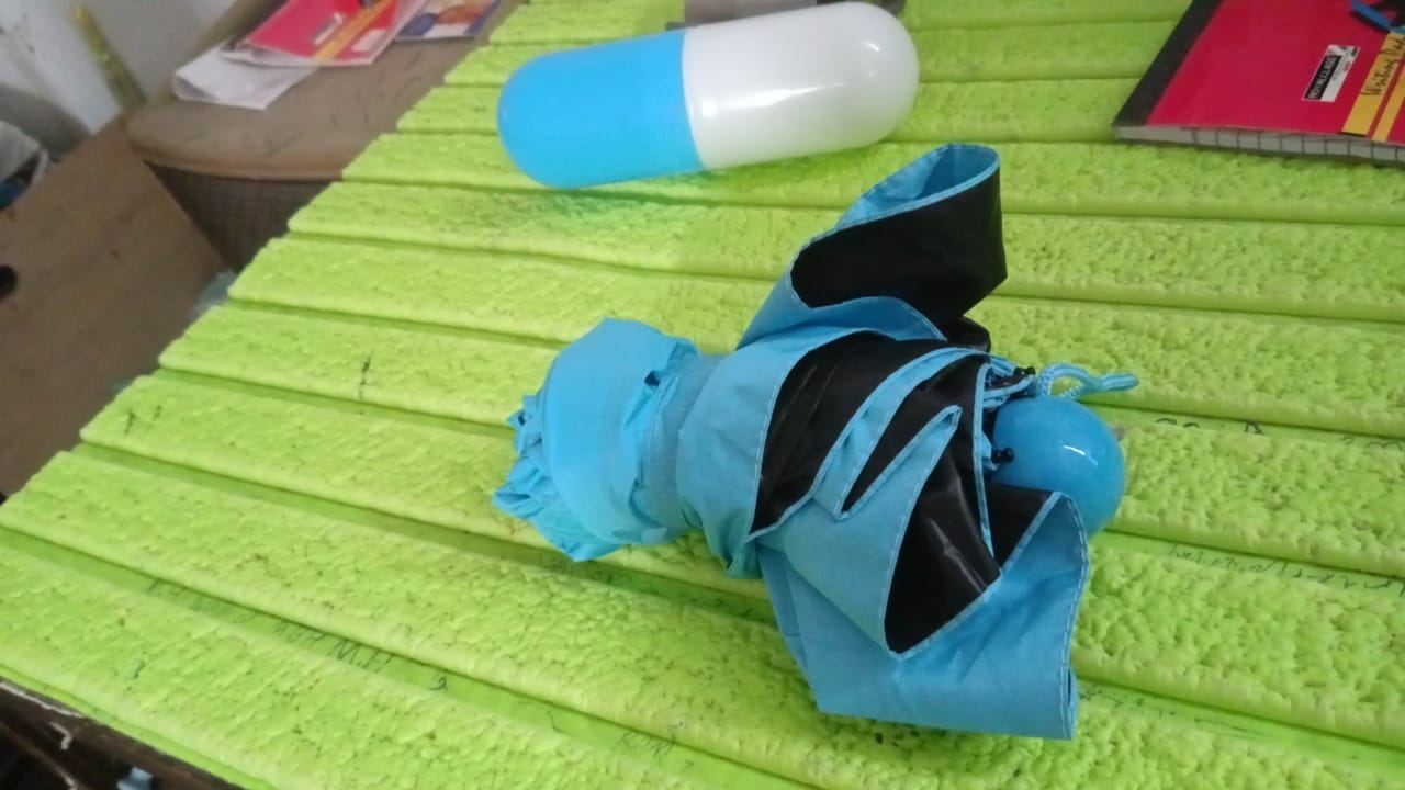 5 Fold Manual Open Umbrella With Capsule Case (1 Pc) Signaturekarts
