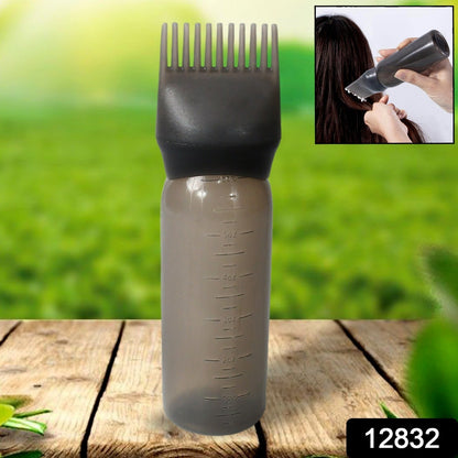 Comb Applicator Bottle, Hair Oil Applicator Bottle for Hair Dye Bottle Applicator Brush with Graduated Scale, Professional Brush Applicator Comb Hairdressing Coloring Styling Tool (1 Pc), Hair accessories signaturekarts