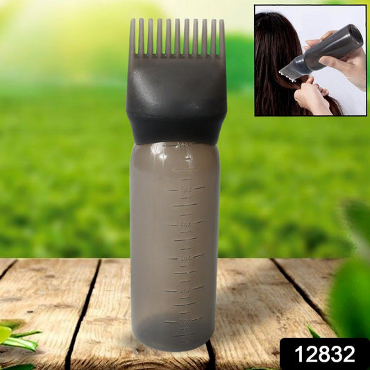 Comb Applicator Bottle, Hair Oil Applicator Bottle for Hair Dye Bottle Applicator Brush with Graduated Scale, Professional Brush Applicator Comb Hairdressing Coloring Styling Tool (1 Pc), Hair accessories signaturekarts