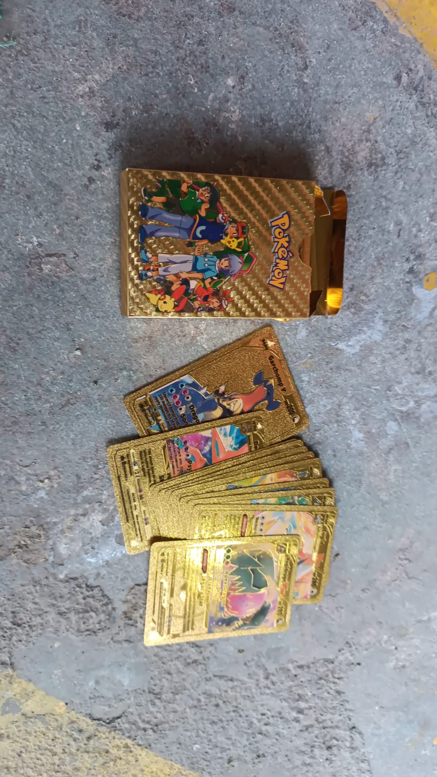 Pocket Monster Golden Trading Playing Cards (55 Pcs Set / Mix Design) Signaturekarts