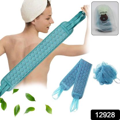 Bath Shower Scrubber Set – Dual-Sided Loofah Sponge & Bath Brush Deep Clean (2 Pcs) signaturekarts
