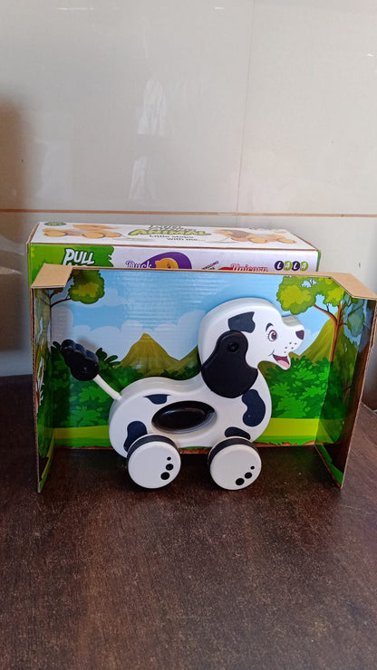 Dog Pull Along Toddler Toy with Attractive Design (1 Pc) Signature kart