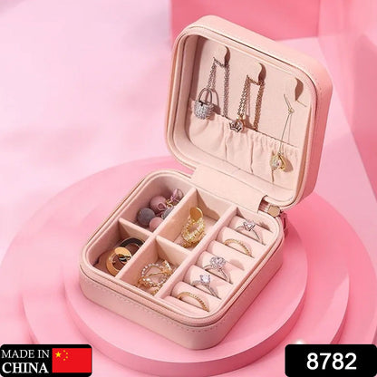 Mini PU Leather jewellery Box for Travel & Storage signaturekarts