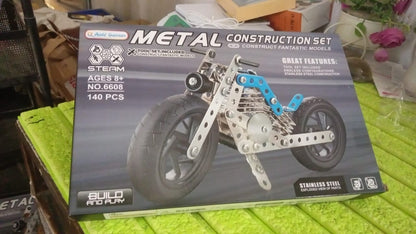 Metal Bike Creative Mechanical Construction Engineering Kit 140 Part Bike Tool Signaturekarts