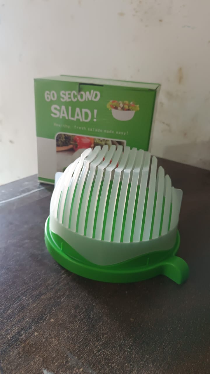 Plastic 60 Seconds Salad Cutter Salad Maker Salad Bow  (1 Pc) Signaturekarts