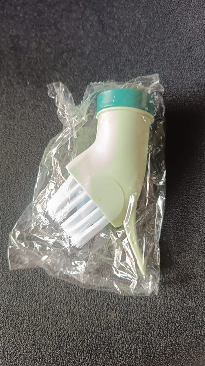 Multipurpose Bottle-Connectable Cleaning Brush with Built-In Scraper (1 Pc) signaturekarts