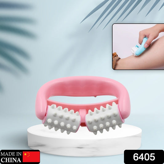 Plastic Massage Roller - 2-Roller Manual Design for Cellulite & Muscle Pain Relief signaturekarts