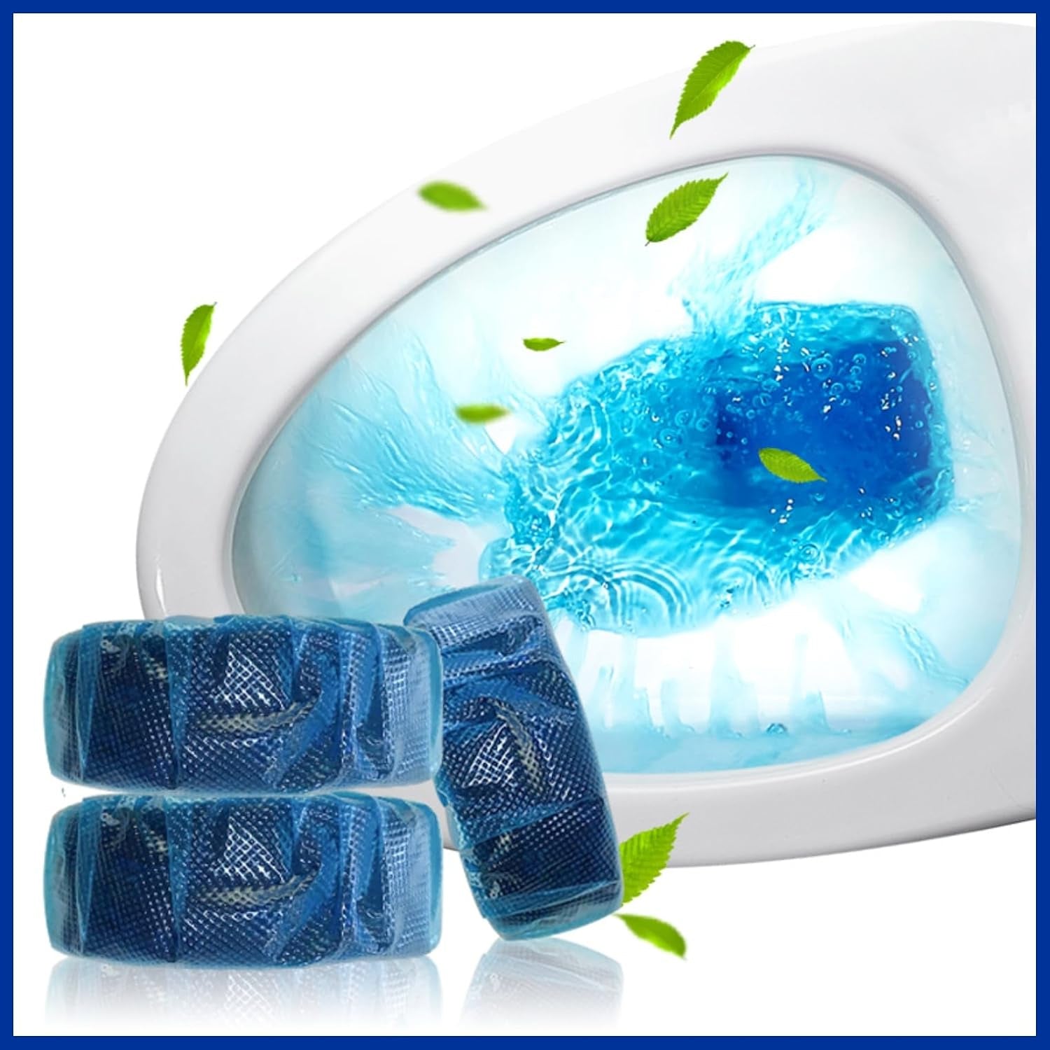 Toilet Cleaner Flush Tab Ocean Blue 100 Gram Your Brand