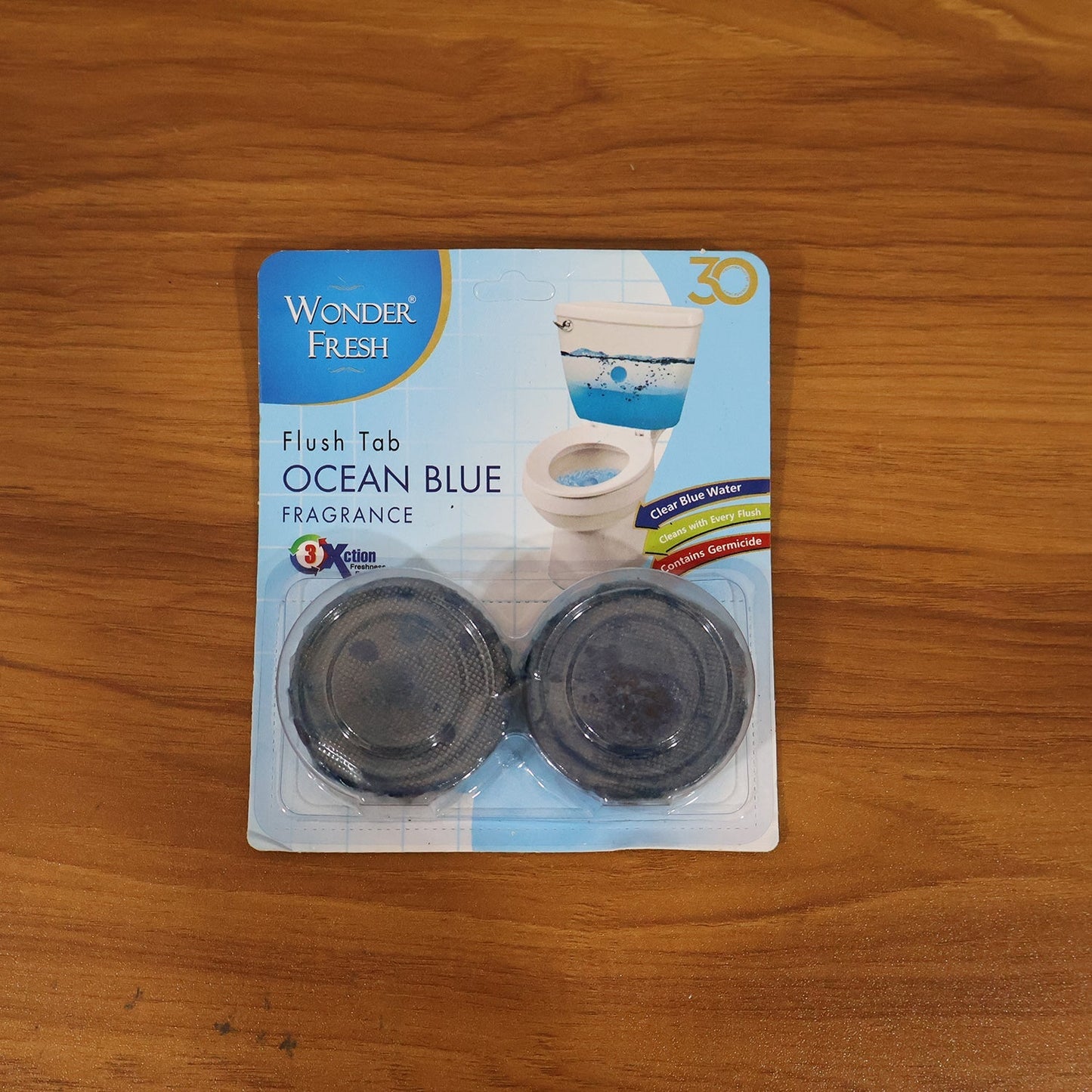 Toilet Cleaner Flush Tab Ocean Blue 100 Gram Your Brand