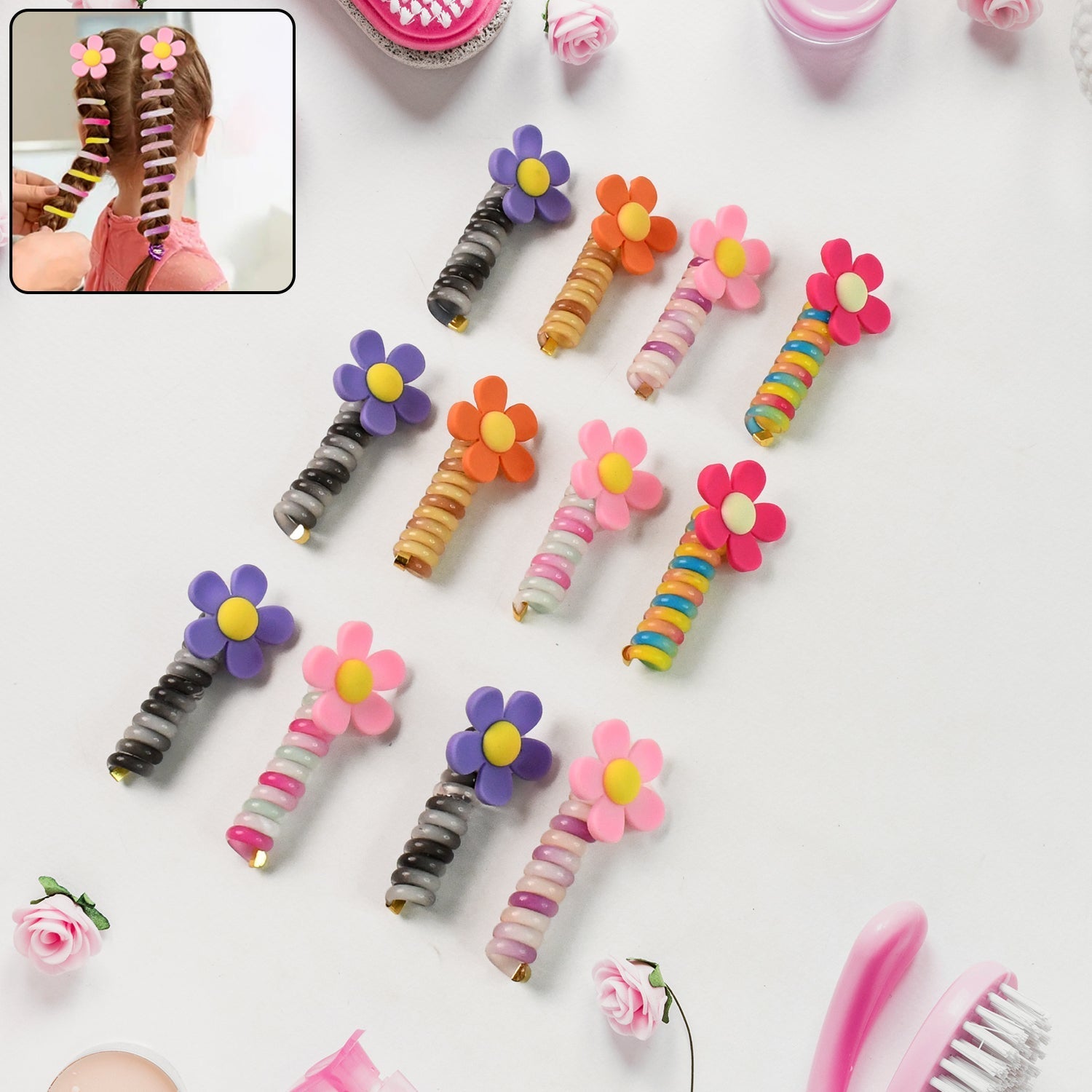Colourful Telephone Wire Hairbands (1 pc / Mix Design), Hair accessories signaturekarts