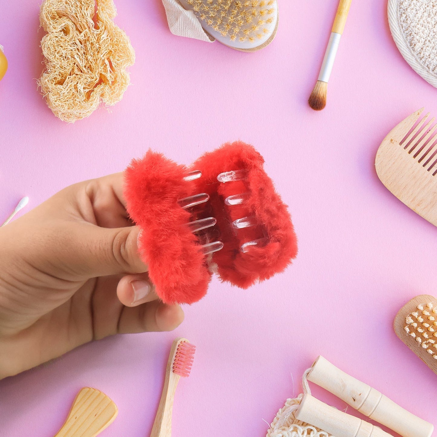 Small Hair Claw Clips, Plastic Fluffy Hair Claw Hair, Hair accessories (12 Pcs Set) Signature Kart