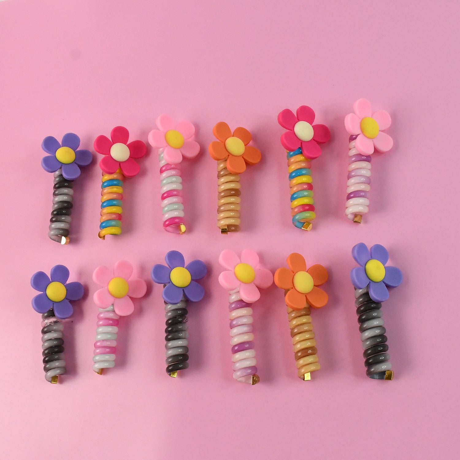 Colourful Telephone Wire Hairbands (1 pc / Mix Design), Hair accessories signaturekarts