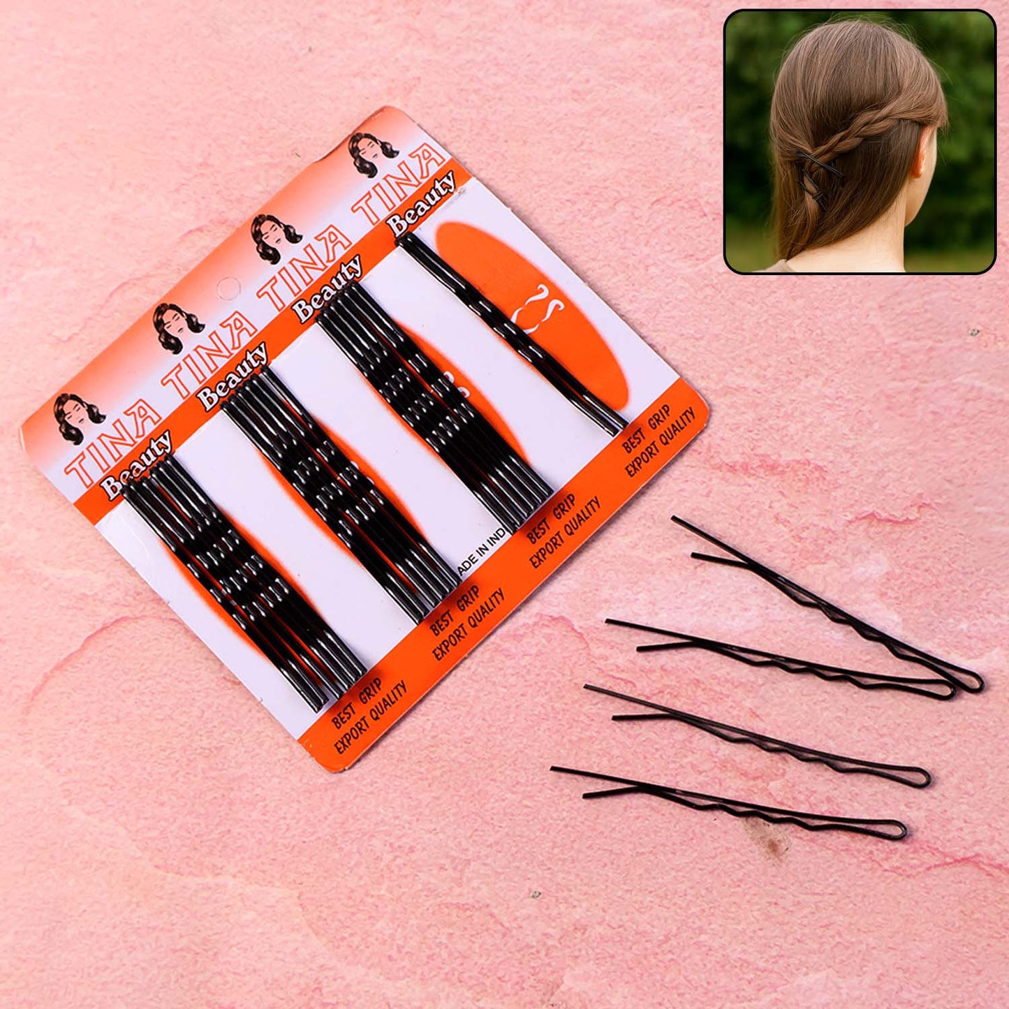 Big Black Hair Bobby Pins (24 Pc) signaturekarts