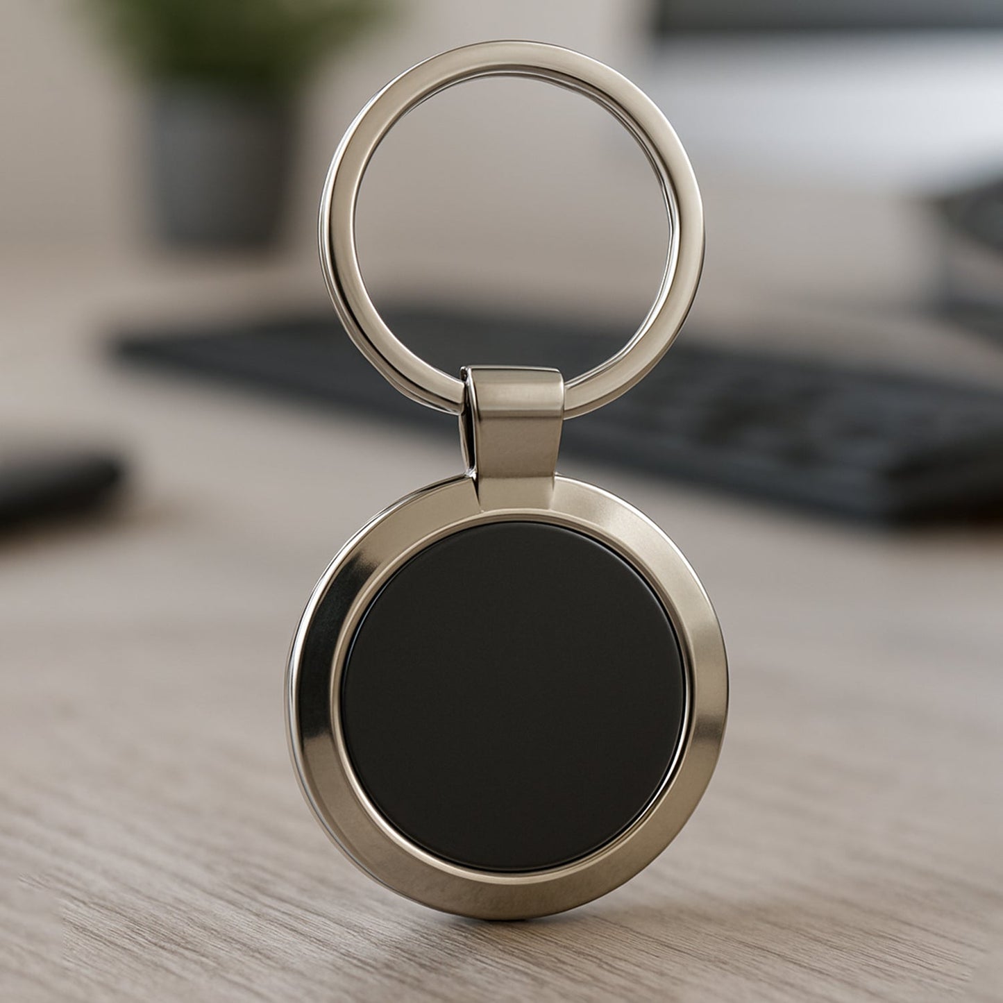 Premium Round Shape Metal Keychain (1 Pc) Signature Kart