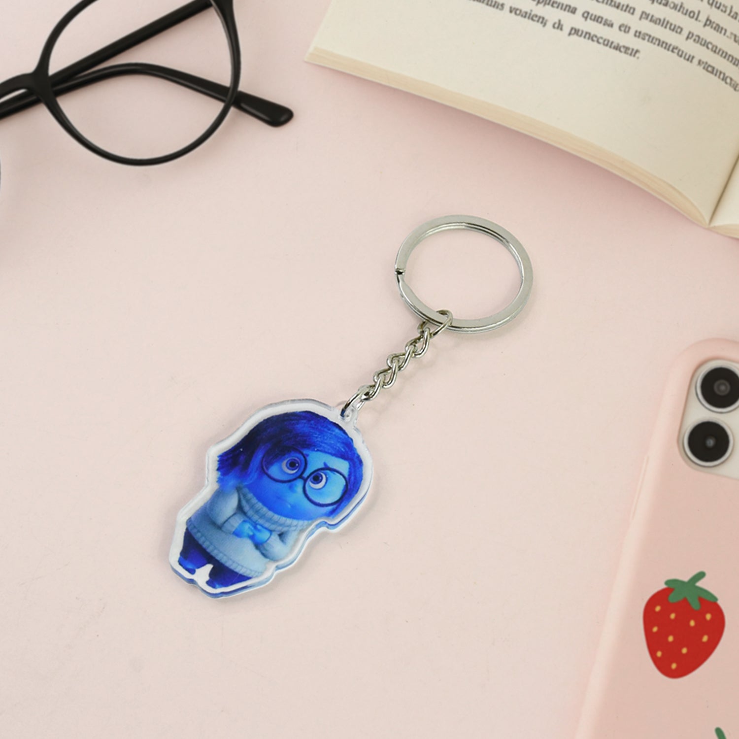 Cartoon Character-Themed Acrylic Keychain (1 Pc) signaturekarts