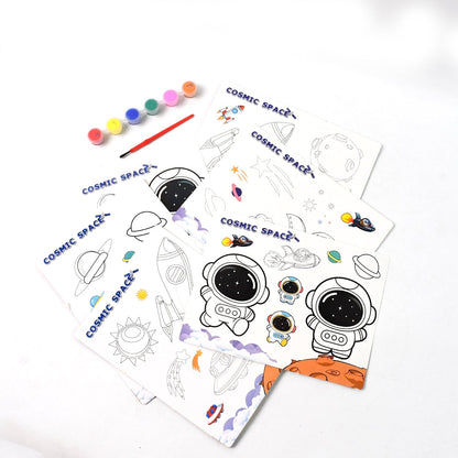 Cosmic Space Theme Kids Painting and Coloring Kit signaturekarts