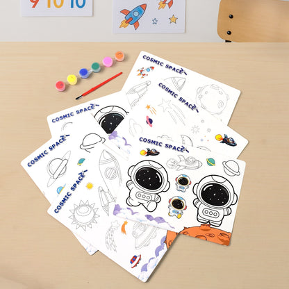 Cosmic Space Theme Kids Painting and Coloring Kit signaturekarts