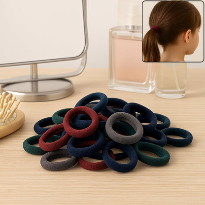 Small Hairbands Bands Hair Rubber Bands (Pack of 100 / Multicolour) Signaturekarts