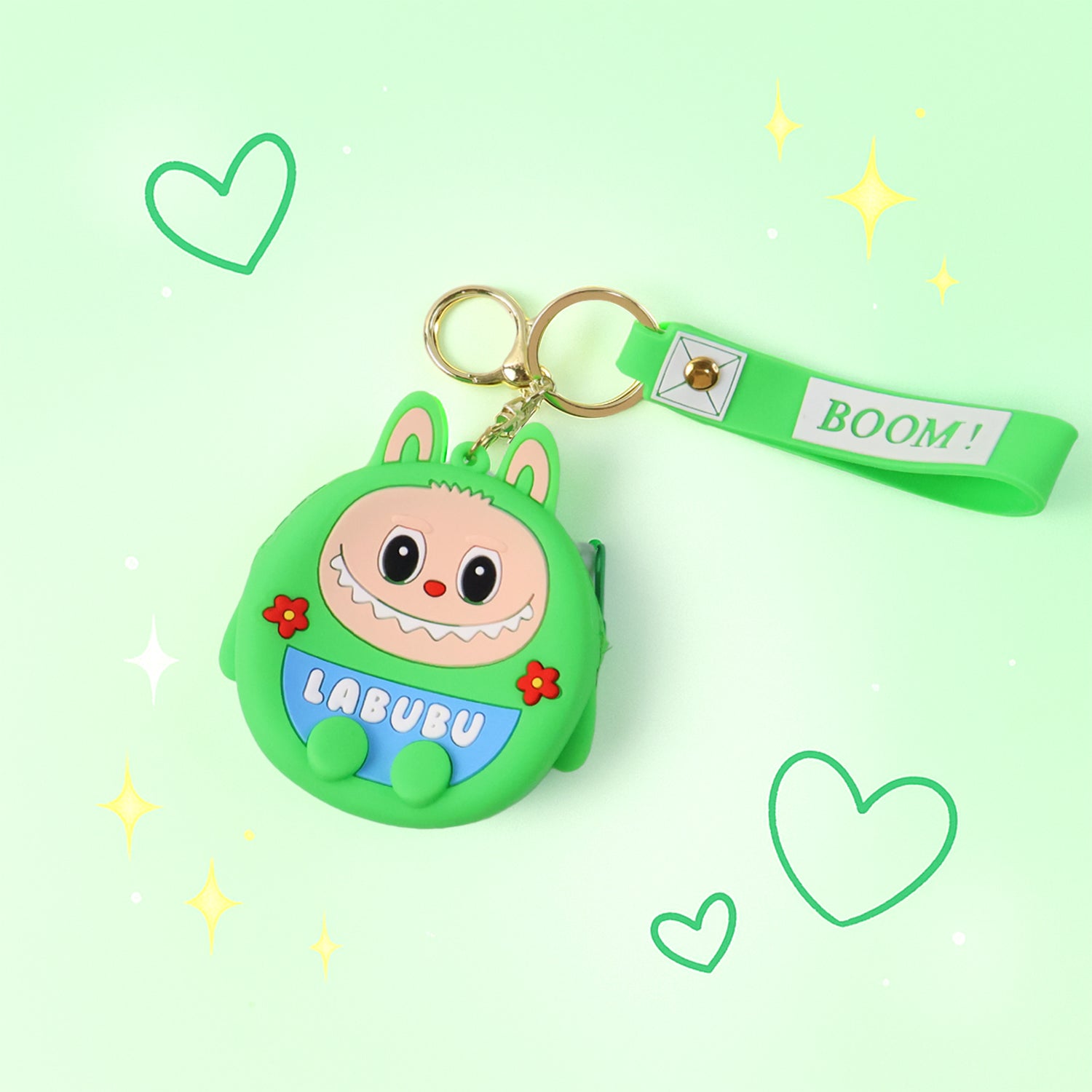Cute Cartoon Character Coin Pouch with Keychain & Wrist Strap The Morsignaturekarts
