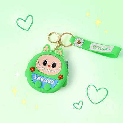 Cute Cartoon Character Coin Pouch with Keychain & Wrist Strap The Morsignaturekarts