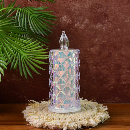 Decorative LED Candle Lights with Holographic Finish (2 Pc / Set) signaturekarts