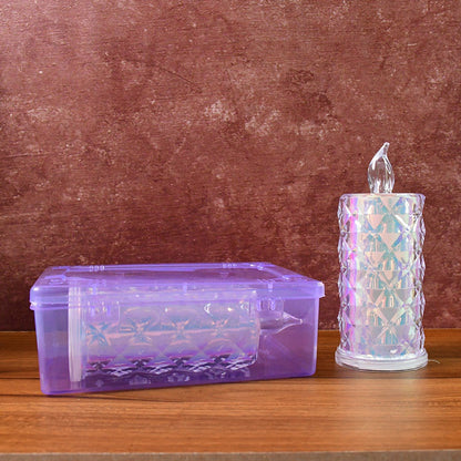 Decorative LED Candle Lights with Holographic Finish (2 Pc / Set) signaturekarts