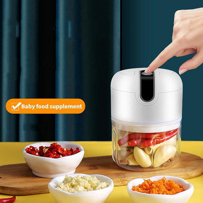 Wireless USB Rechargeable Mini Electric Garlic Machine / Chopper (250Ml) Signaturekarts
