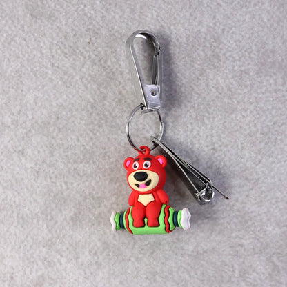 Mix Design Cartoon Nail Cutter Keychain with Mini Nail Clipper (1 Pc) The Morsignaturekarts