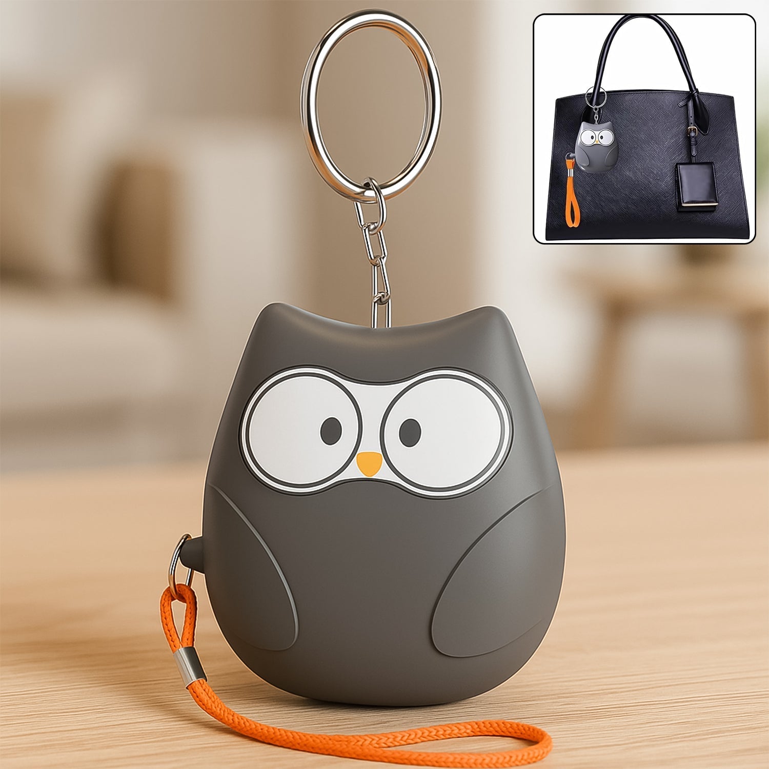 Portable Owl Shape Personal Safety Alarm Keychain The Morsignaturekarts