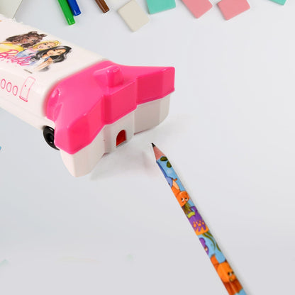 Multi-Functional Airplane-Shaped Compass Box with LED Light and Built-in Sharpener Signature Kart
