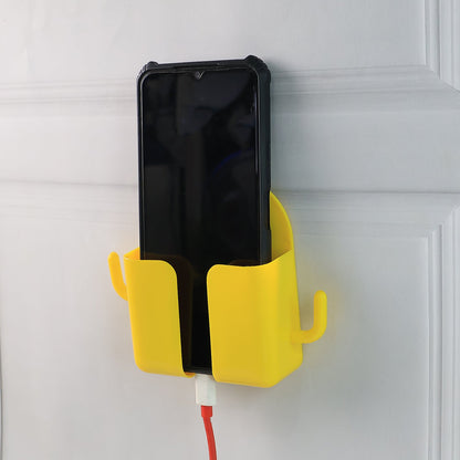 1 Pc Wallmount Mobile Stand With Hook for and stuffs purposes. (Mix Color / 1 Pc) Signature Kart