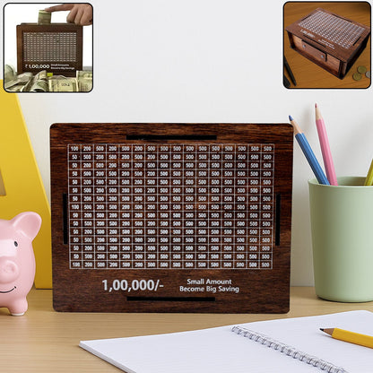 Wooden Money / Piggy Bank, Money Box (1 Pc / Pen Not Included) Signature kart