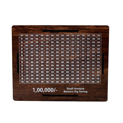 Wooden Money / Piggy Bank, Money Box (1 Pc / Pen Not Included) Signature kart