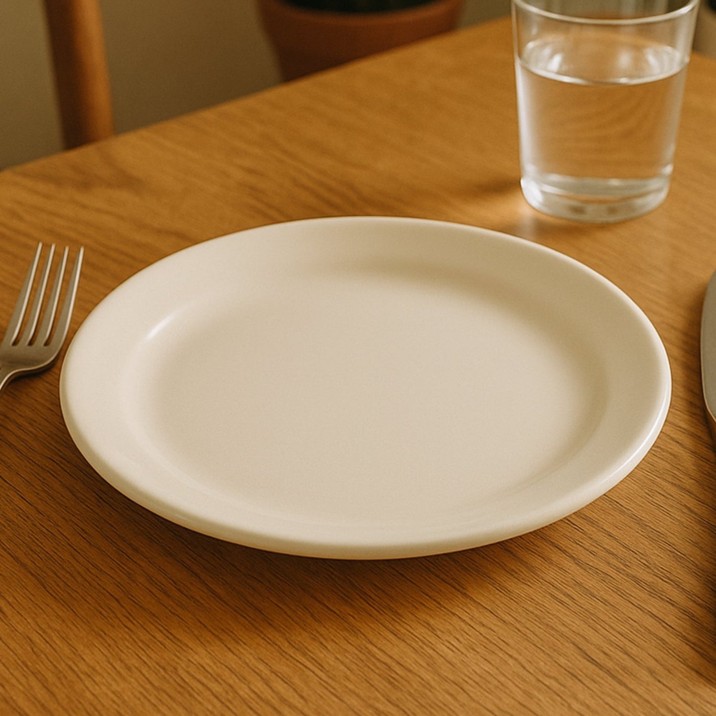 Plastic Round Dinner / Serving Plate – 23 cm (1 Pc) signaturekarts