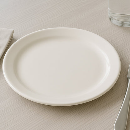 Plastic Round Dinner / Serving Plate – 23 cm (1 Pc) signaturekarts