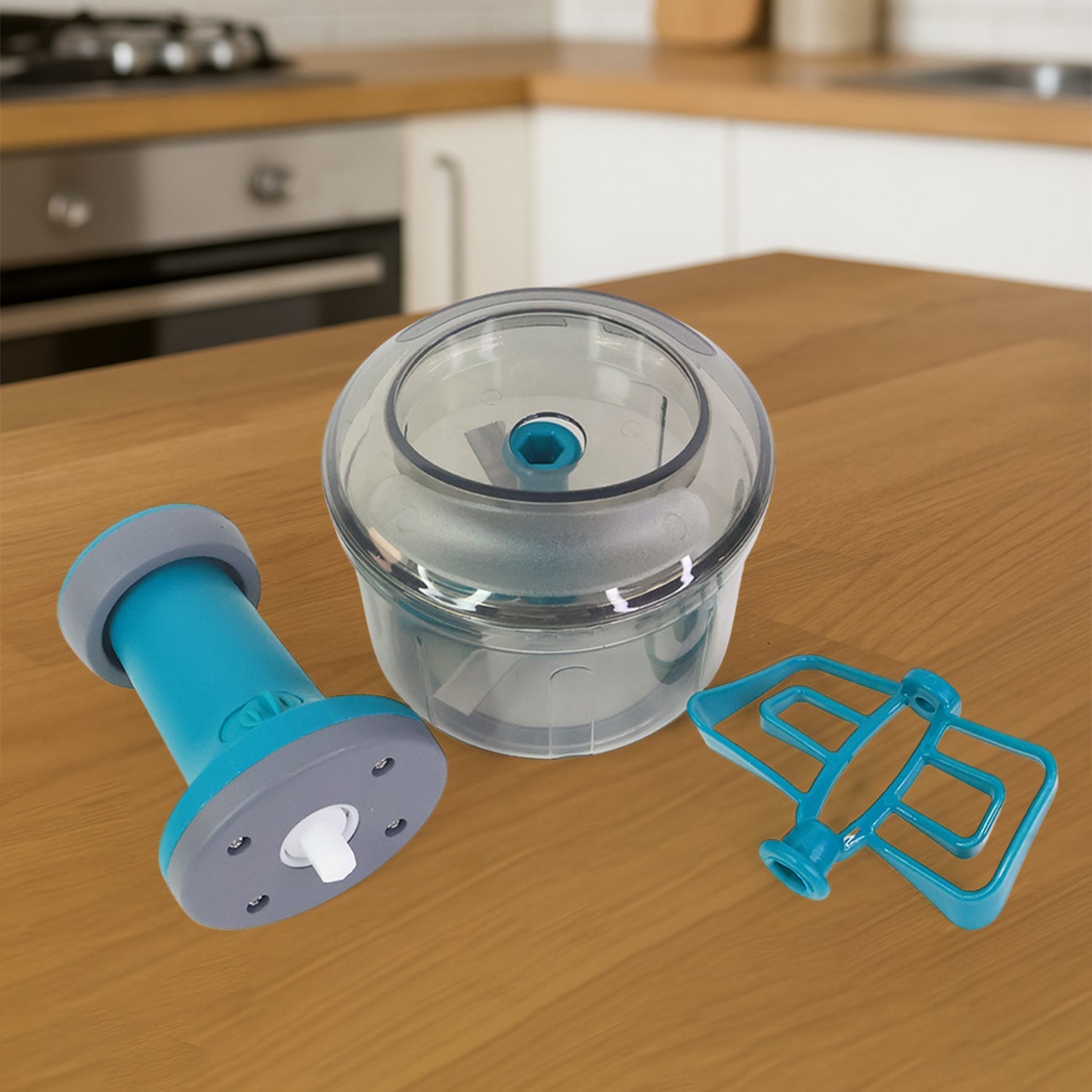 Supermom Premium Manual Push Chopper and Vegetable Cutter (750ml / 1 Pc) signaturekarts