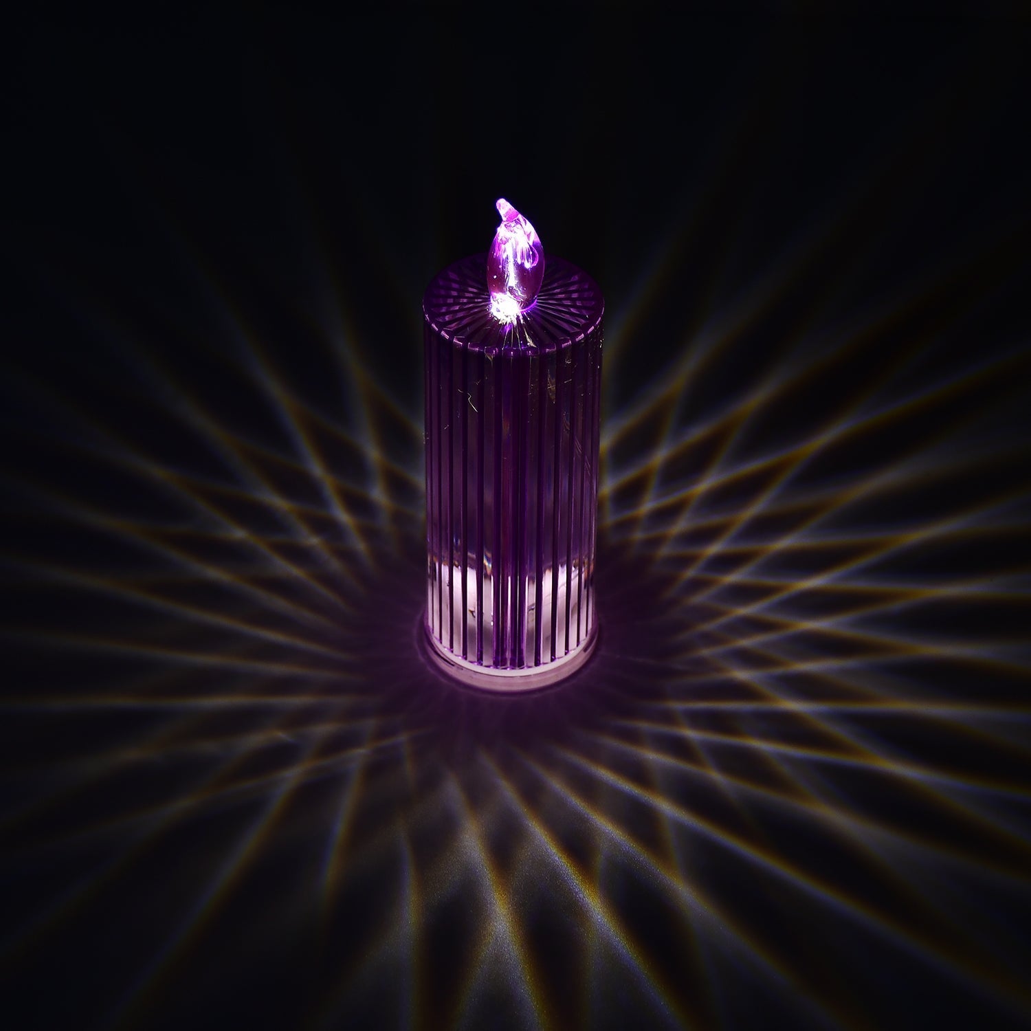 Big Simple Candles for Home Decoration, Crystal Candle Lights, Diwali (Multicolor) Signaturekarts