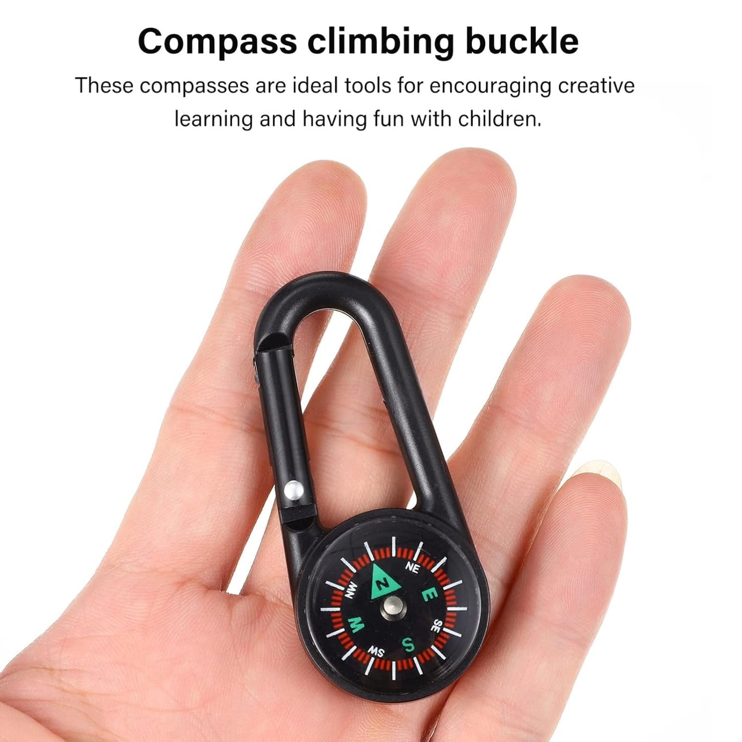 Clip Snap Hook Mini Compass (1 Pc / Mix Design) Signaturekarts