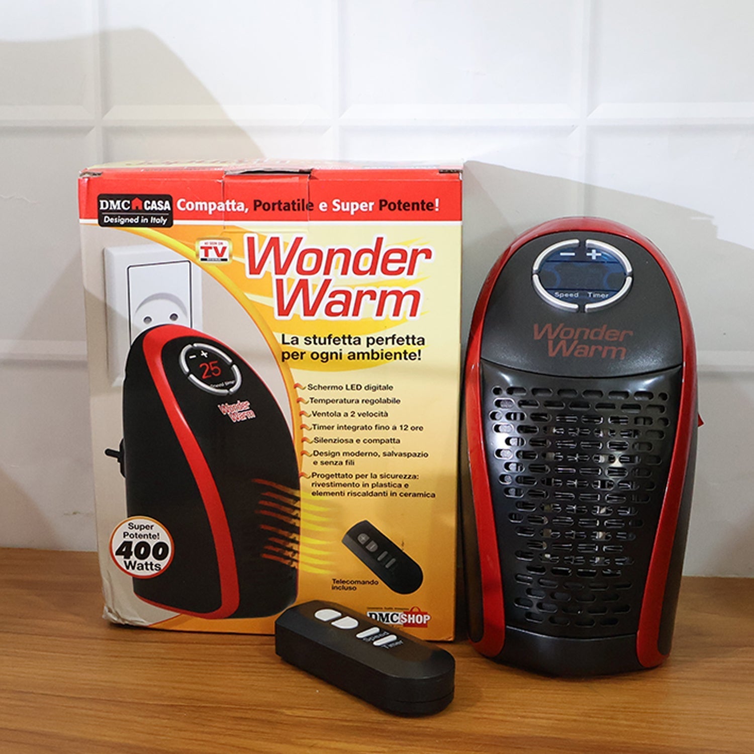 Wonder Warm 400W Wall Plug Room Heater with Remote Control (1 Pc) The Morsignaturekarts