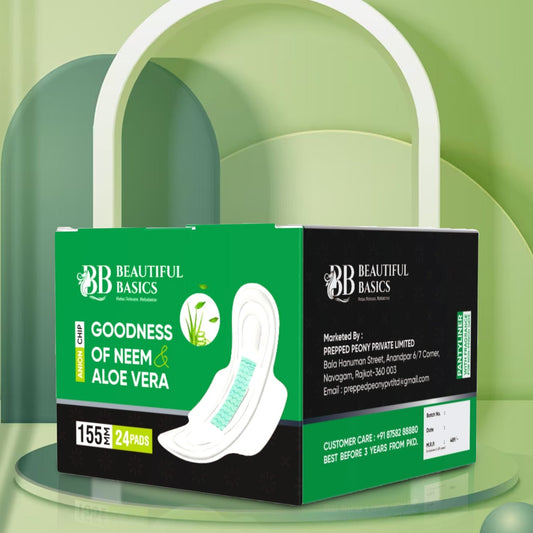 Sanitary Pads For Women With Goodness Of Neem Aloe Vera Ultra Thin Leakage Protection Ph Balance With Antibacterial Anion Chip (155 Mm 24 Pads) - signaturekarts.com