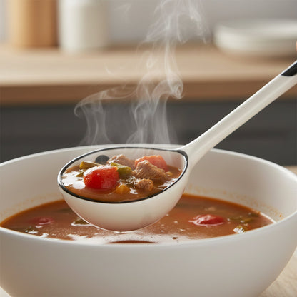 Premium 17 cm Heat-Resistant Ceramic Soup Ladle The Morsignaturekarts