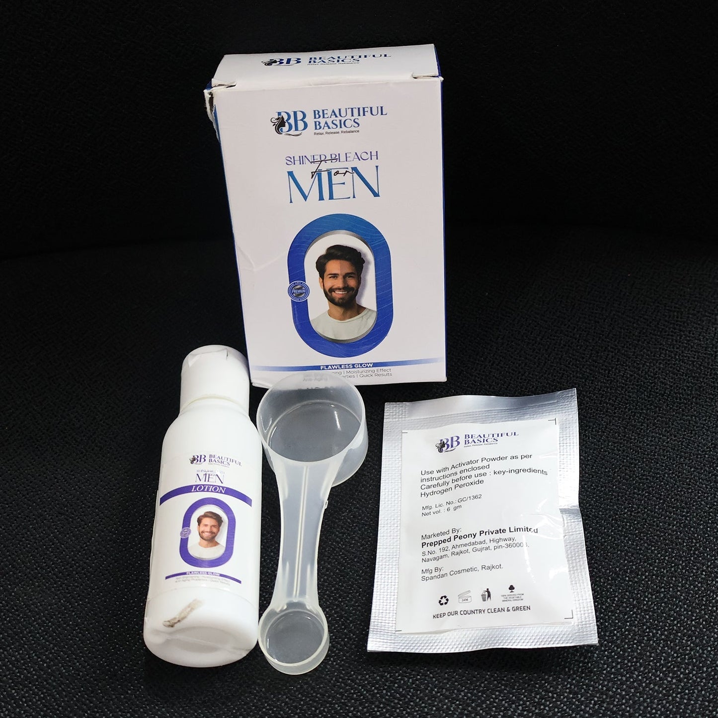 Beautiful Basics Men’s Simple Bleach Cream Kit (1 Set) signaturekarts
