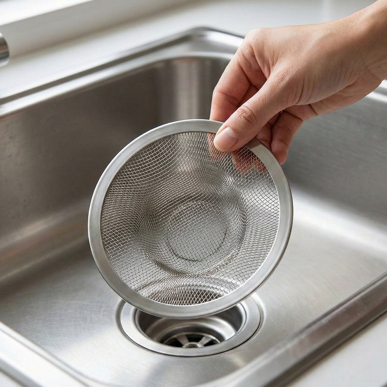 Stainless Steel Sink Drain Strainer Set (3 Pc) The Morsignaturekarts