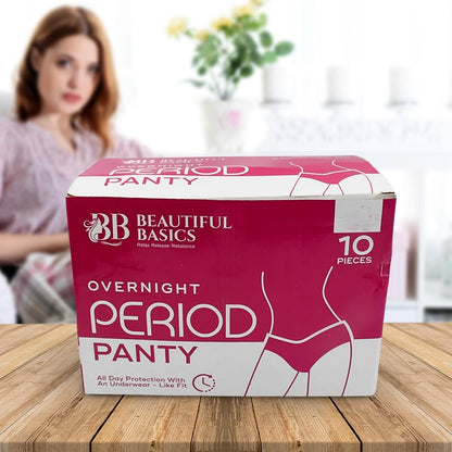 Women's Emergency Kit, Travel Kit- Includes Seamless Underwear, Pantyliner, Feminine Hygiene Sachet First Period Kit (10 Pcs) signaturekarts