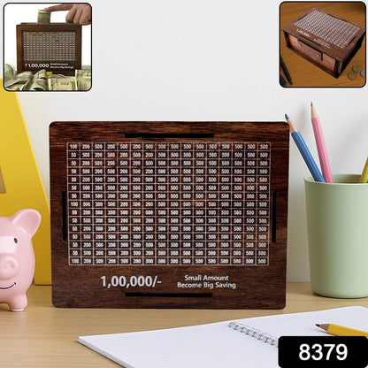 Wooden Money / Piggy Bank, Money Box (1 Pc / Pen Not Included) Signature kart