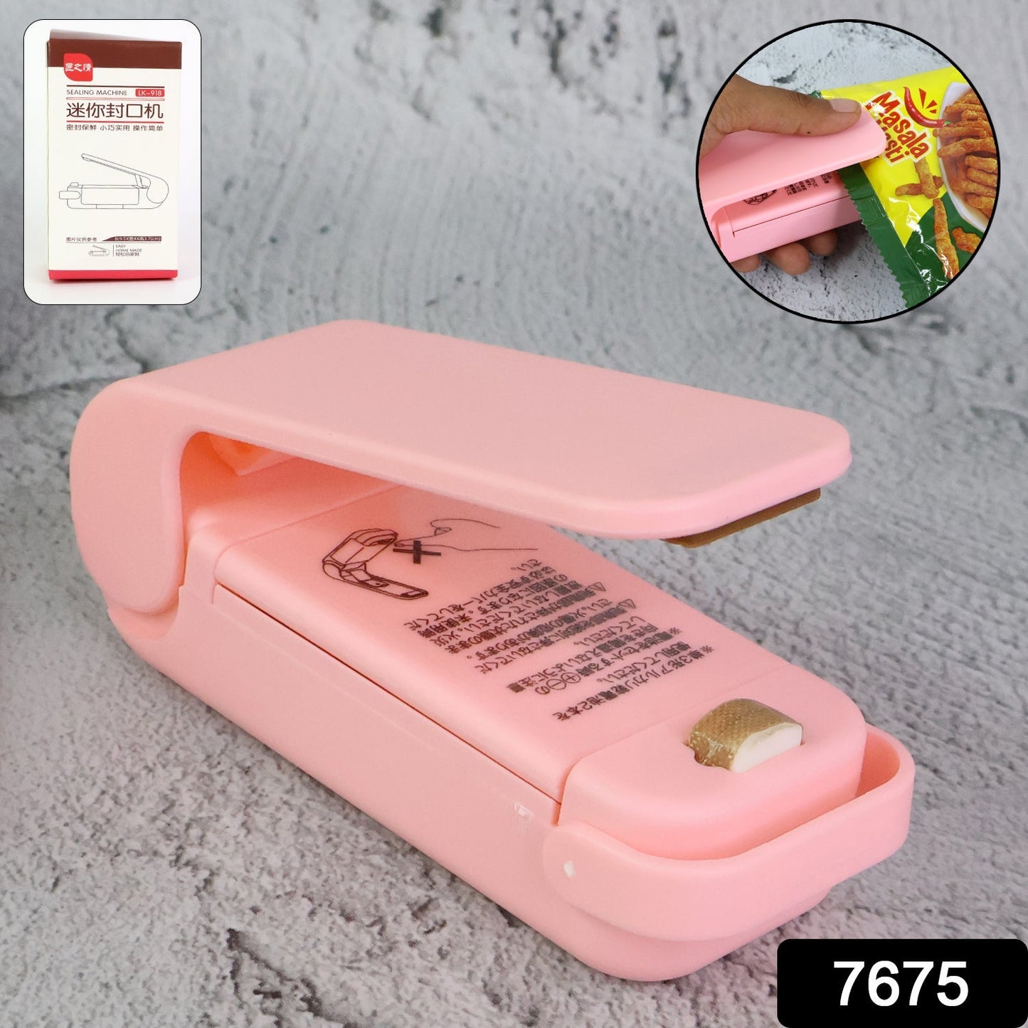 Mini Plastic Bag Sealer – Portable Heat Sealing Machine (Battery Operated / 1 Pc) Your Brand