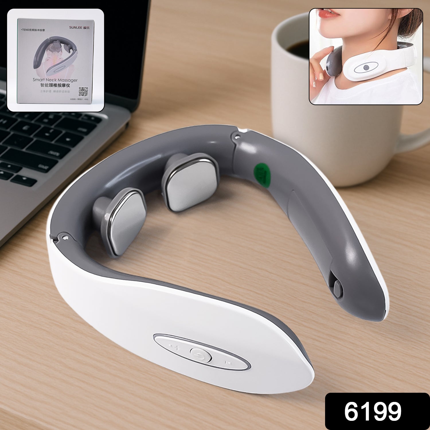 Electric Neck Massager for Deep Tissue Pain Relief Cervical Vertebra Massager Your Brand