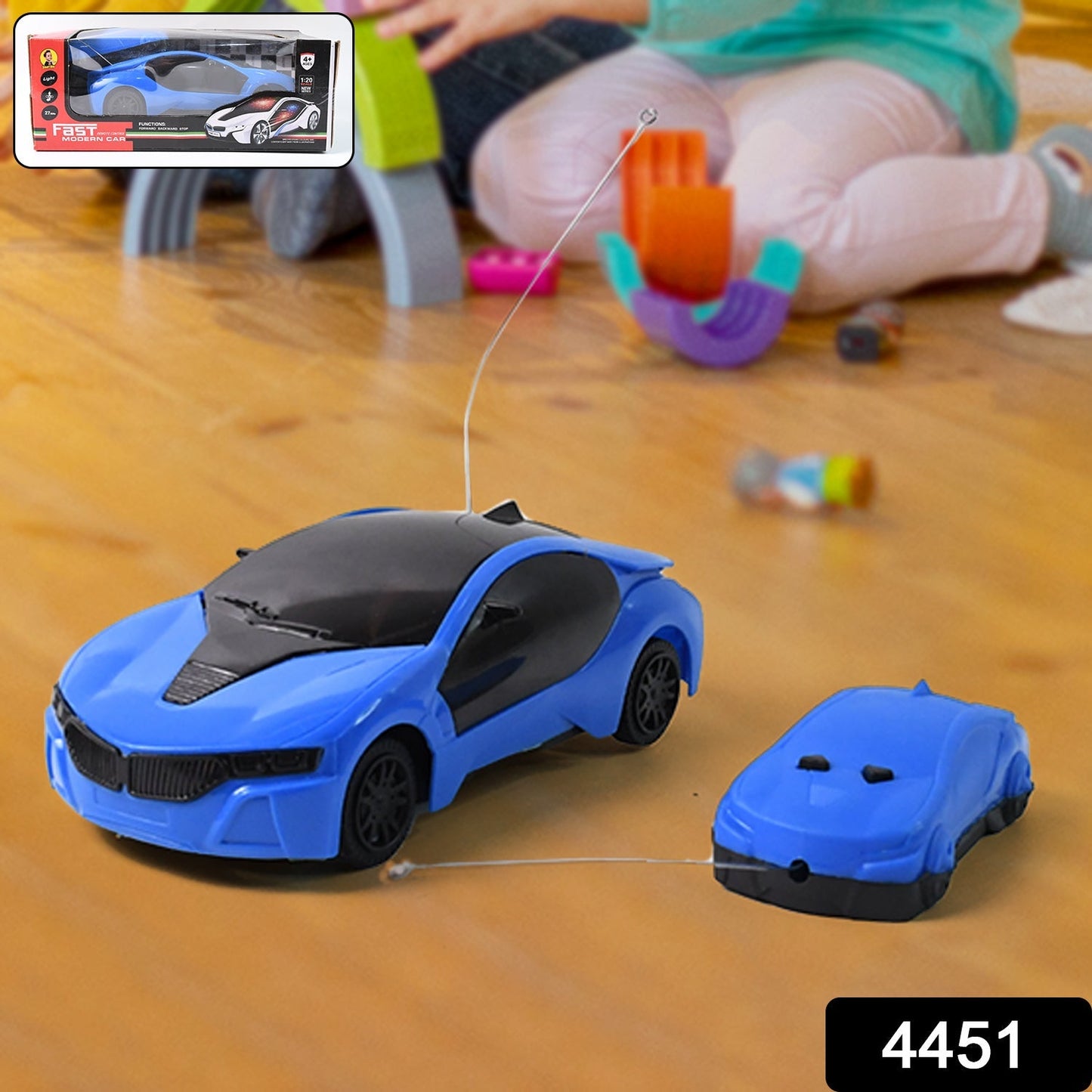 Remote Control Fast Modern Racing Car 3D Light with Go Forward And Backward Your Brand