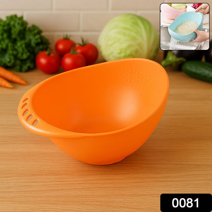Virgin Rice Bowl Plastic Strainer, Water Strainer | Vegetable & Fruits Washing signaturekarts