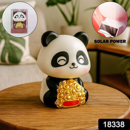 Solar Powered Moving Panda Car Dashboard Decoration – 1 Pc Signaturekarts